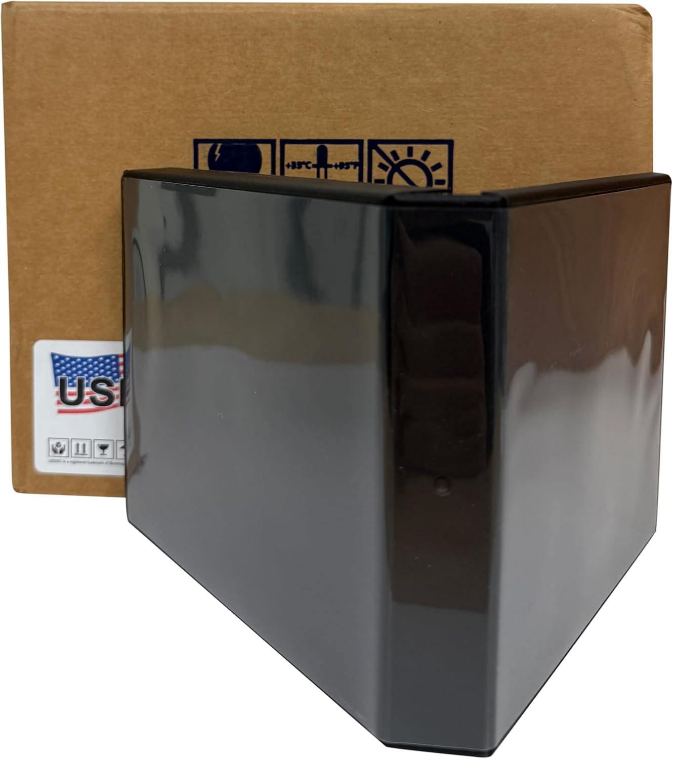 USDISC PP Poly Cases 26mm Stackable, 16 Disc, Black, Pack of 200
