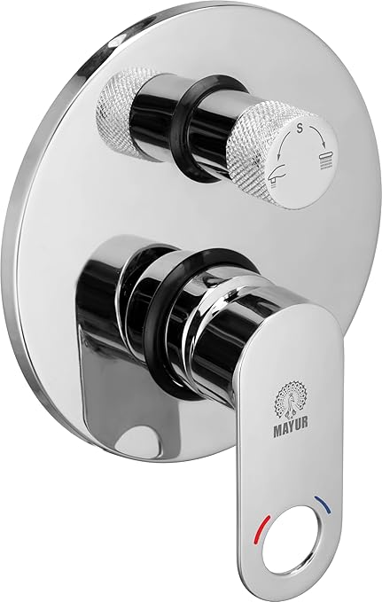 MAYUR CICH, ORNIX-3165, Brass Single Lever 4 Way / 2 Inlet Diverter Full Set for Bathroom (Jaquar)