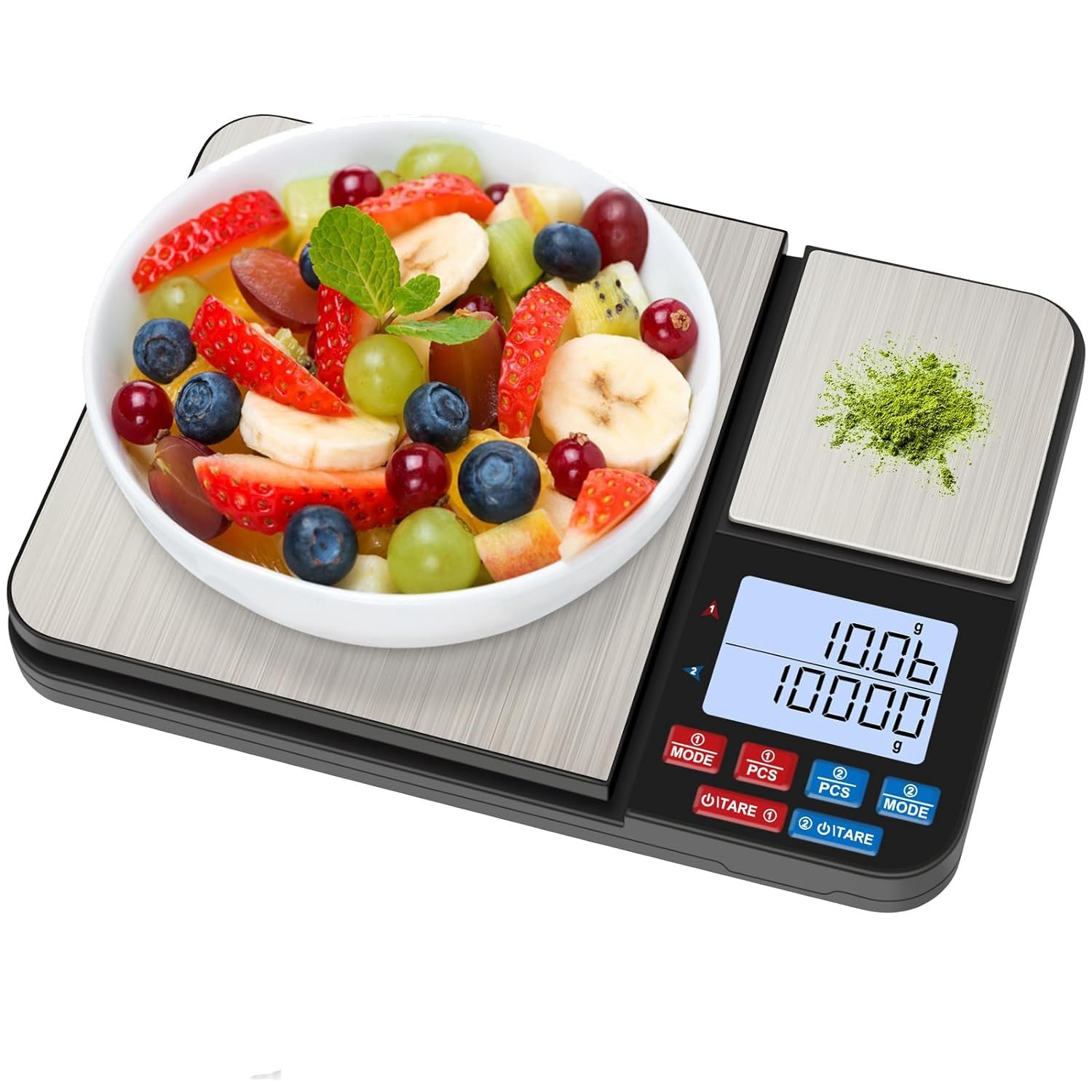 Bilancia da Cucina A Doppia Piattaforma Bilancia per Alimenti Ad Alta Precisione con Display LCD 1 PC