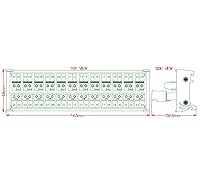 Vista 5 de Electronics-Salon Módulo de distribución de bloque de terminales de tornillo con posición 12x2 enchufable de montaje en carril DIN 10A / 300V.