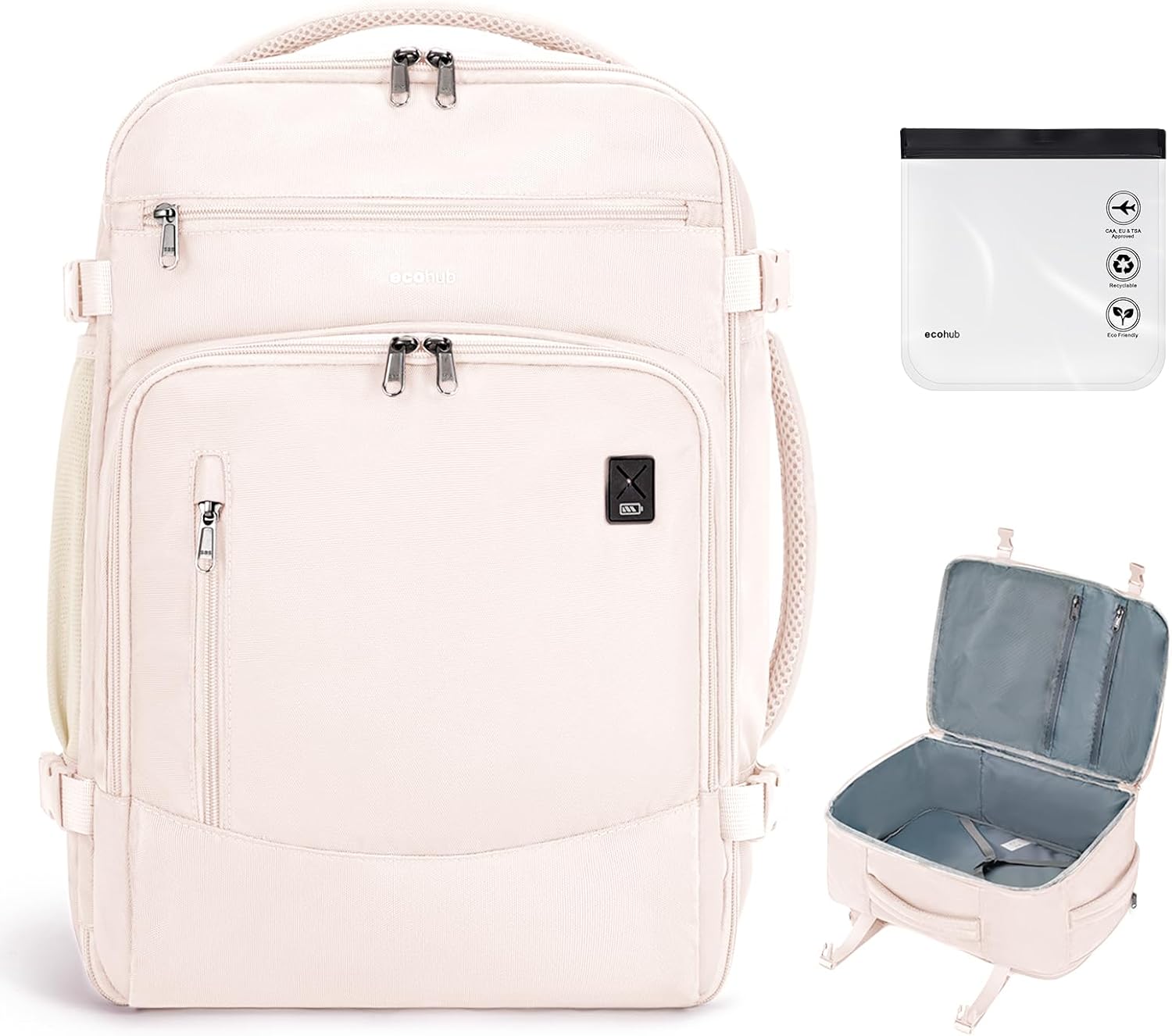 16'' ECOHUB Travel Backpack Lightweight Waterproof Martinique Ubuy