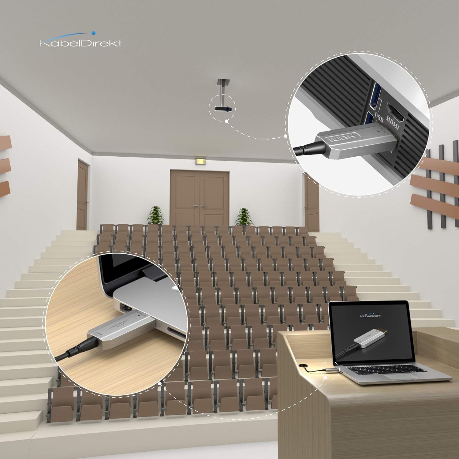 Free Shipping Offer KabelDirekt – 300 feet Optical HDMI Cable (4K HDMI Cable, HDMI to HDMI) Supports (4K@60HZ, 1080p FullHD, UHD, Ultra HD, 3D, High Speed with Ethernet, ARC, PS4, XBOX, HDTV)