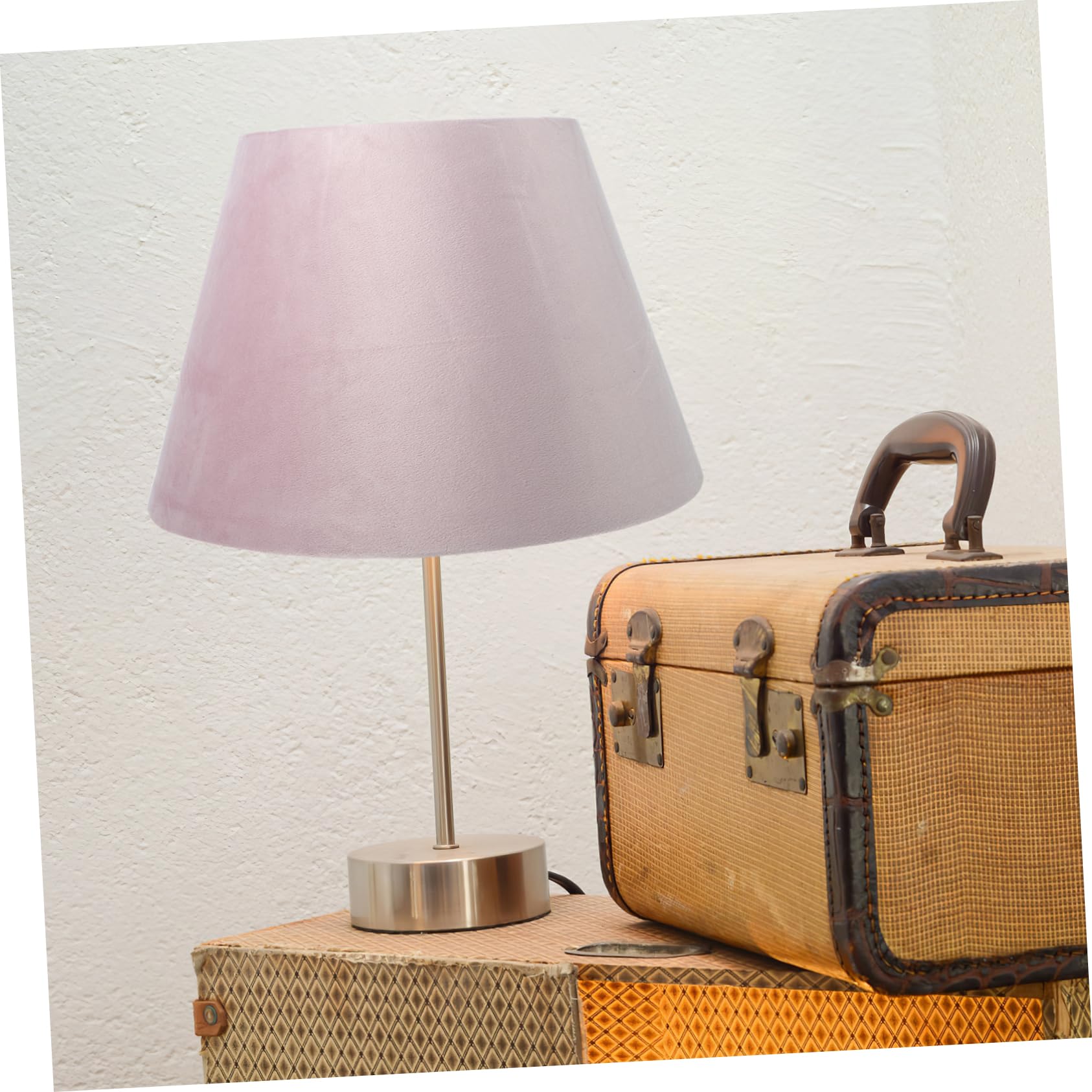 SHINEOFI Pantalla de franela Lino lámpara de escritorio Estudiar muro pantallas lamparas salon tapa de la lámpara pantalla de tela tonos de paño