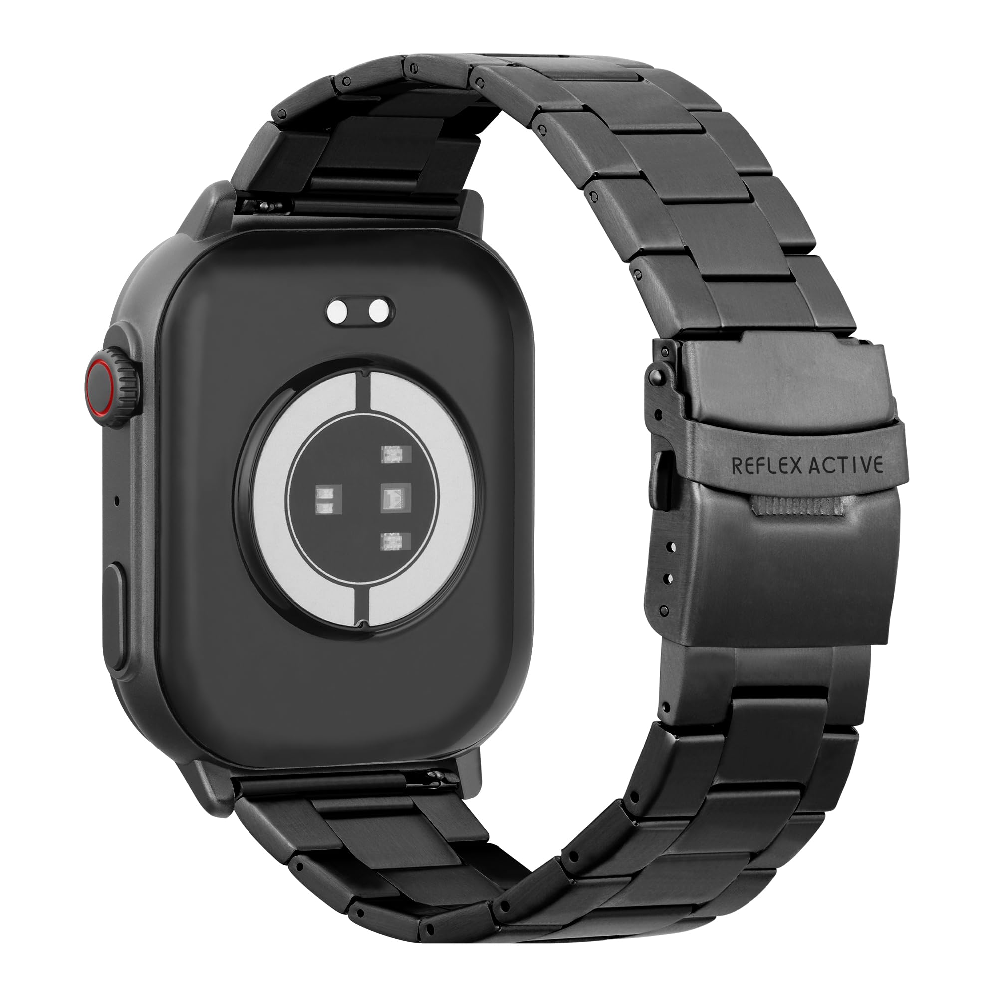 Reflex Active Seria 29 AMOLED Smartwatch dla mężczyzn z 5,2 cm ekranem dotykowym, pulsometrem, pomiarem tlenu we krwi, wodoodporny IP68, śledzenie fitness dla iOS, Android