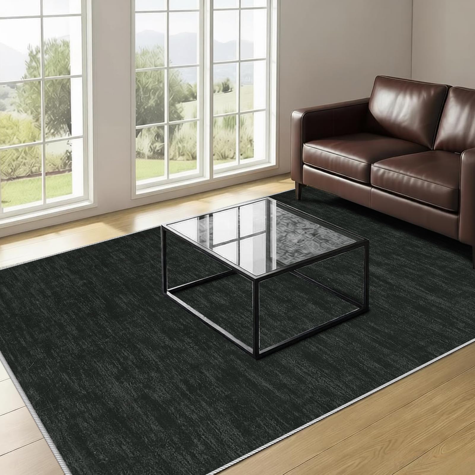 Dywan do salonu w stylu vintage, 180 x 240 cm dywaniki do sypialni, salonu, sypialni, kuchni, jadalni, duży dywan z krótkim włosiem, dywan do jadalni, antypoślizgowy zmywalny dywanik kuchenny