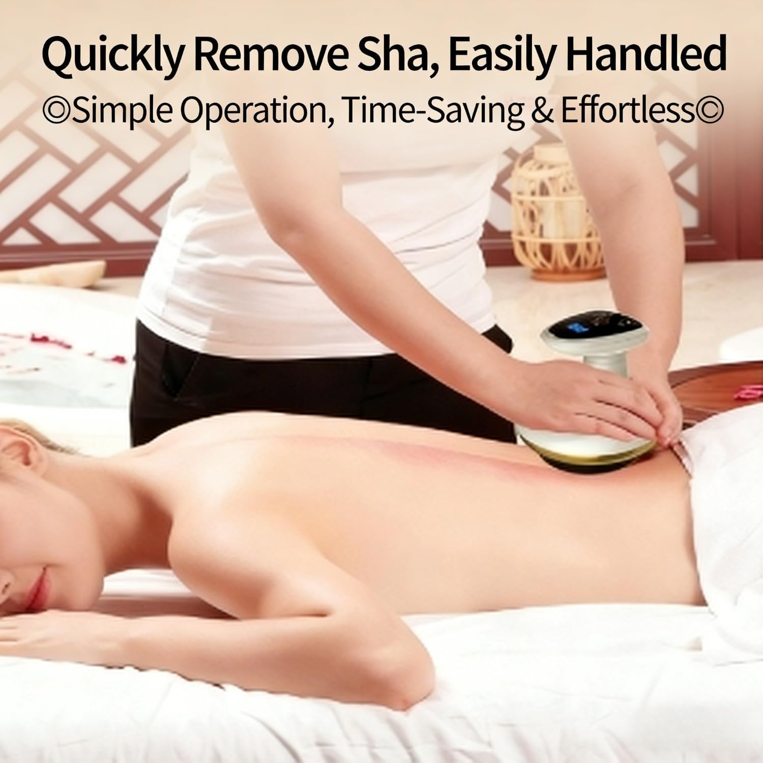 Vacuvia Cellulite Massager, Massaggiatore Anticellulite, 4-in-1 Aspirazione, Calore e Luce Rossa per Pelle Più Tonica e Riduzione Cellulite (Gold)