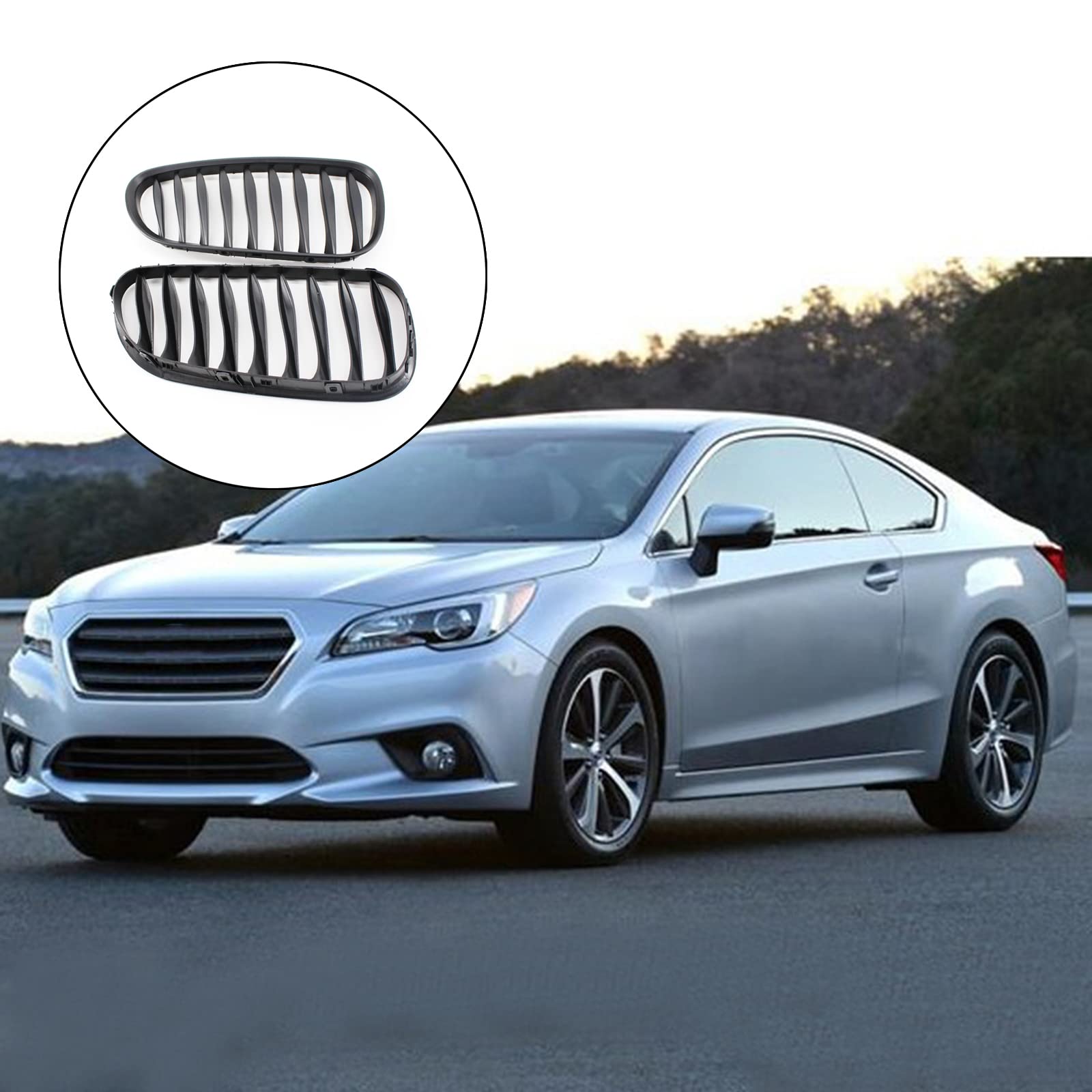 Parrilla Delantera de 2 Piezas para Automóvil, Compatible con Z4 E85 E86