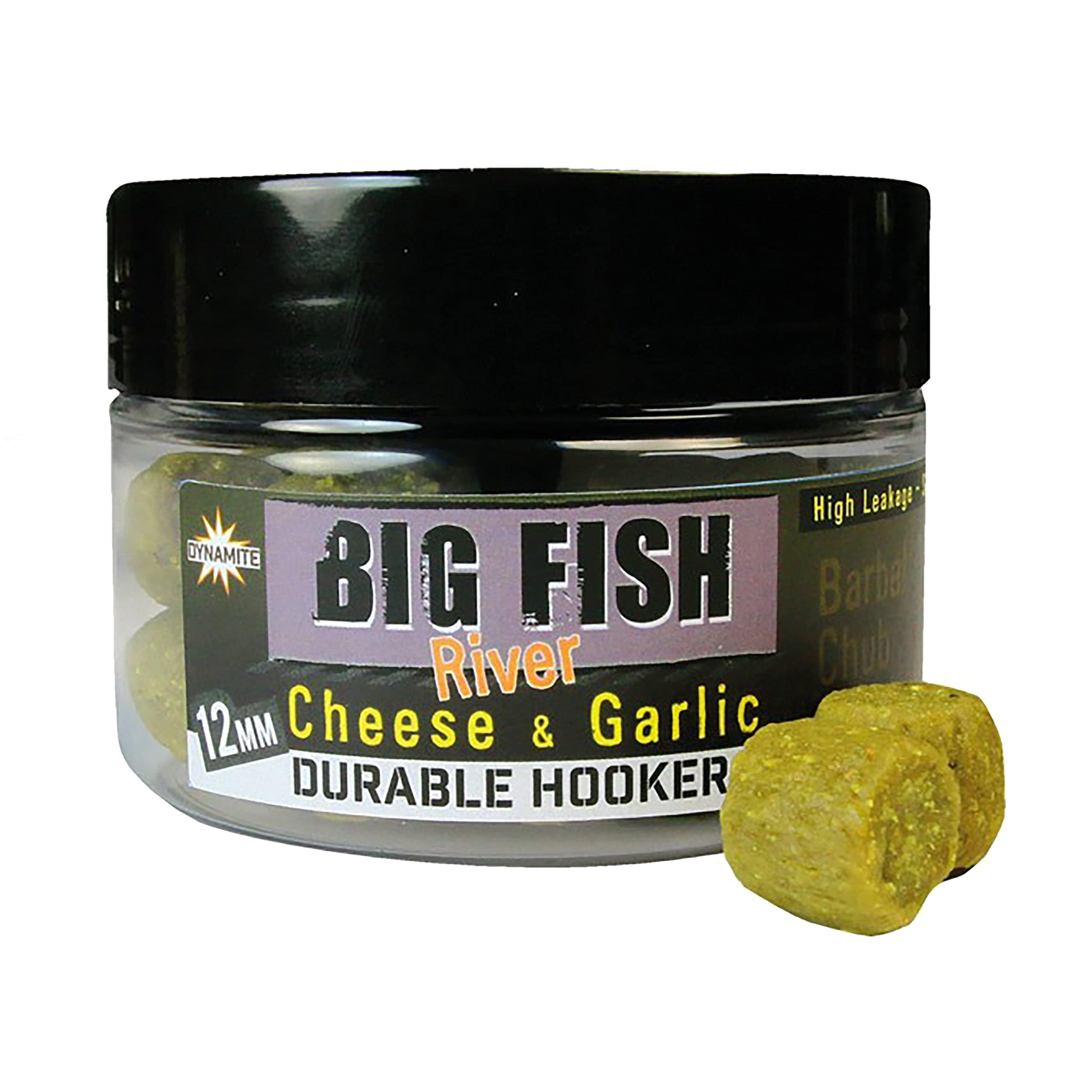 Dynamite Big Fish Durable Hooker Pellets 6mm and 12mm (Yellow Cheese and Garlic, 12mm) — image 1