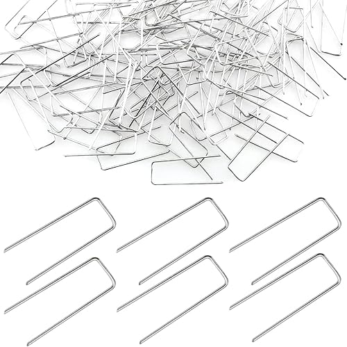 ITROLLE 100 pines florales en forma de U de 1.7 pulgadas, alfileres de helecho floral para coronas de paja, arreglos de vacaciones, proyectos de