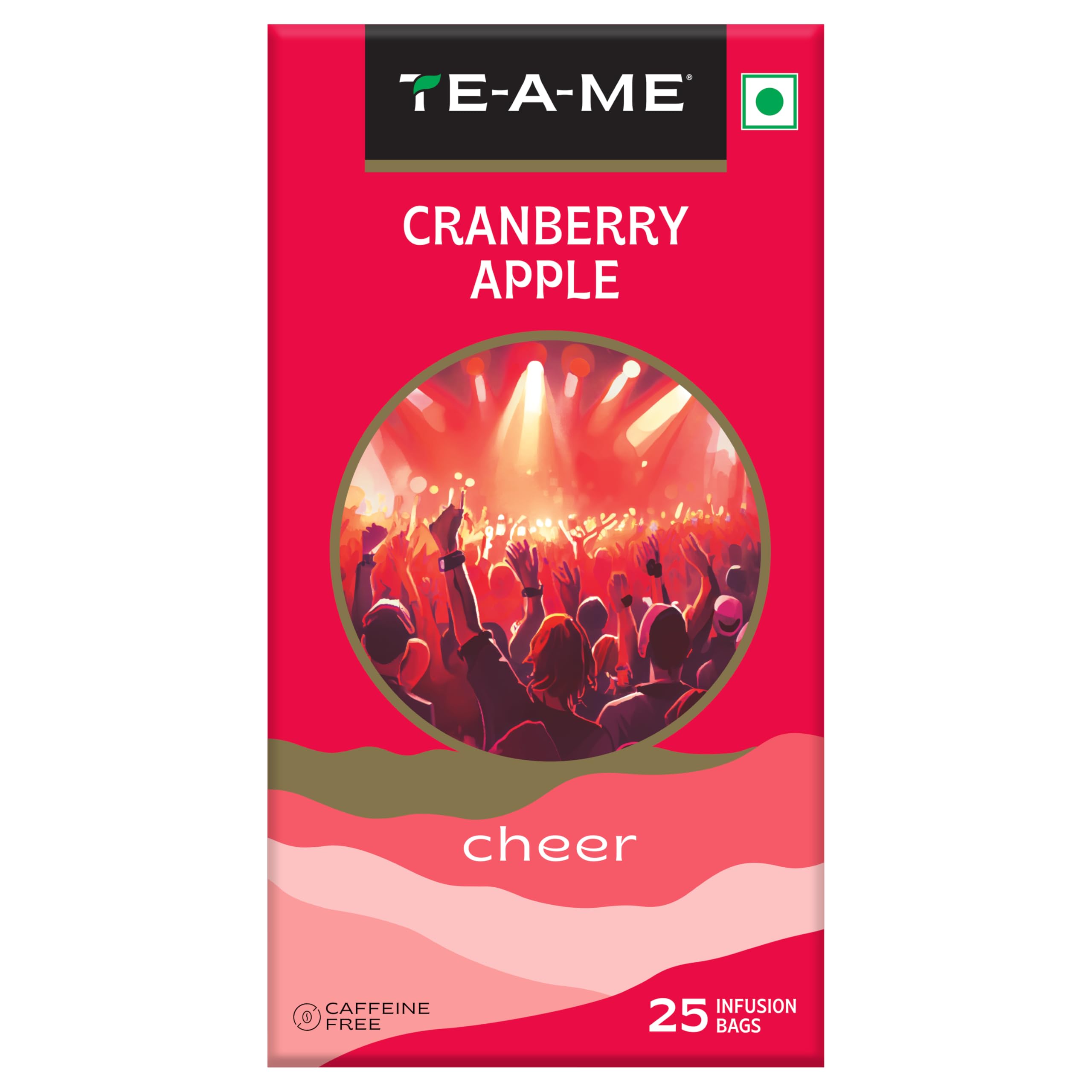 TE-A-ME Cranberry Apple Tea - 25 Tea Bags | Fruit Tea | Fruit Tea Bags | Non Caffeine Tea | Sugar Free (B00P62VEWK) Amazon Price History, Amazon Price Tracker