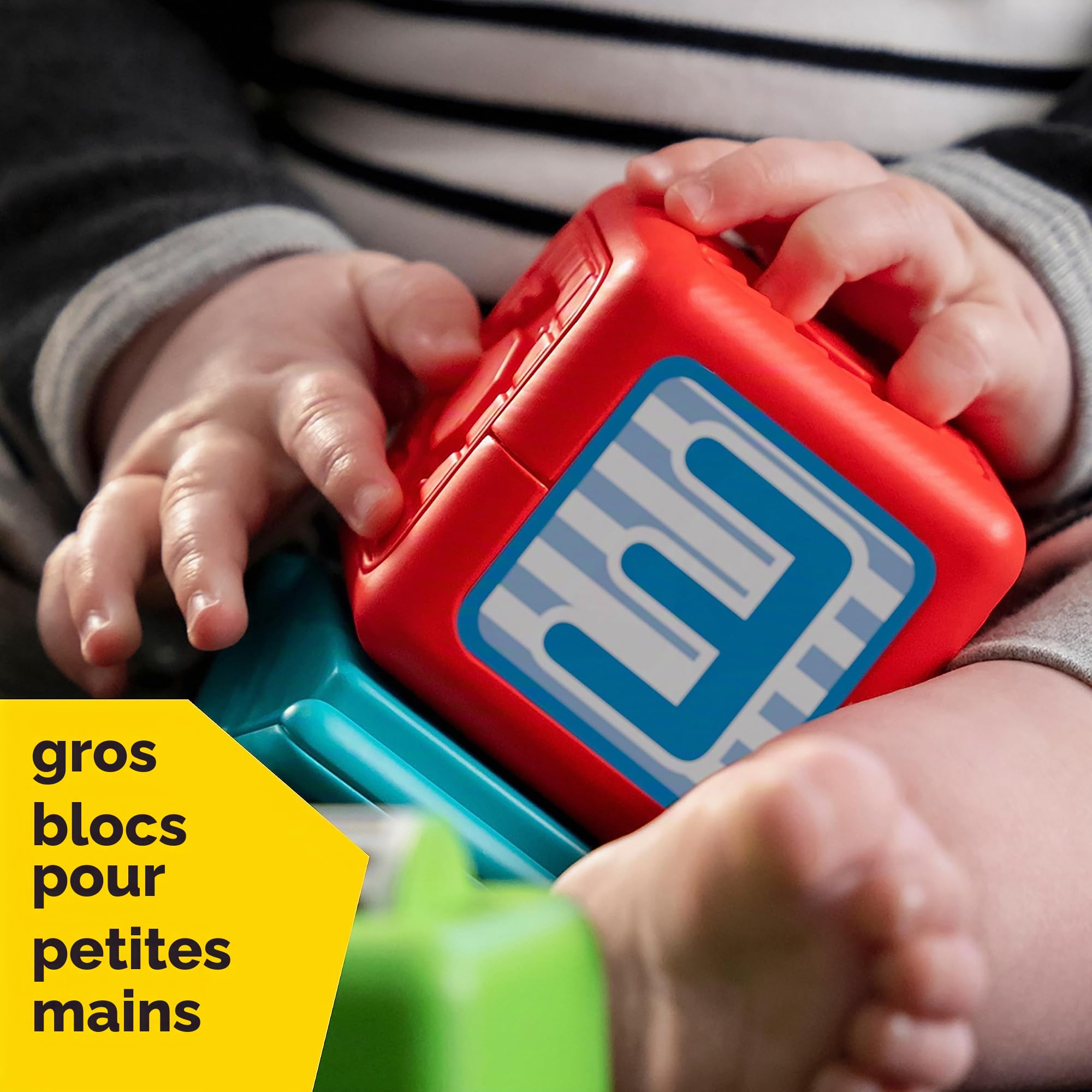 Baby Einstein Cubes magnétiques Connectables Connect & Create de 24 pièces, Enfants de 6 Mois et Plus