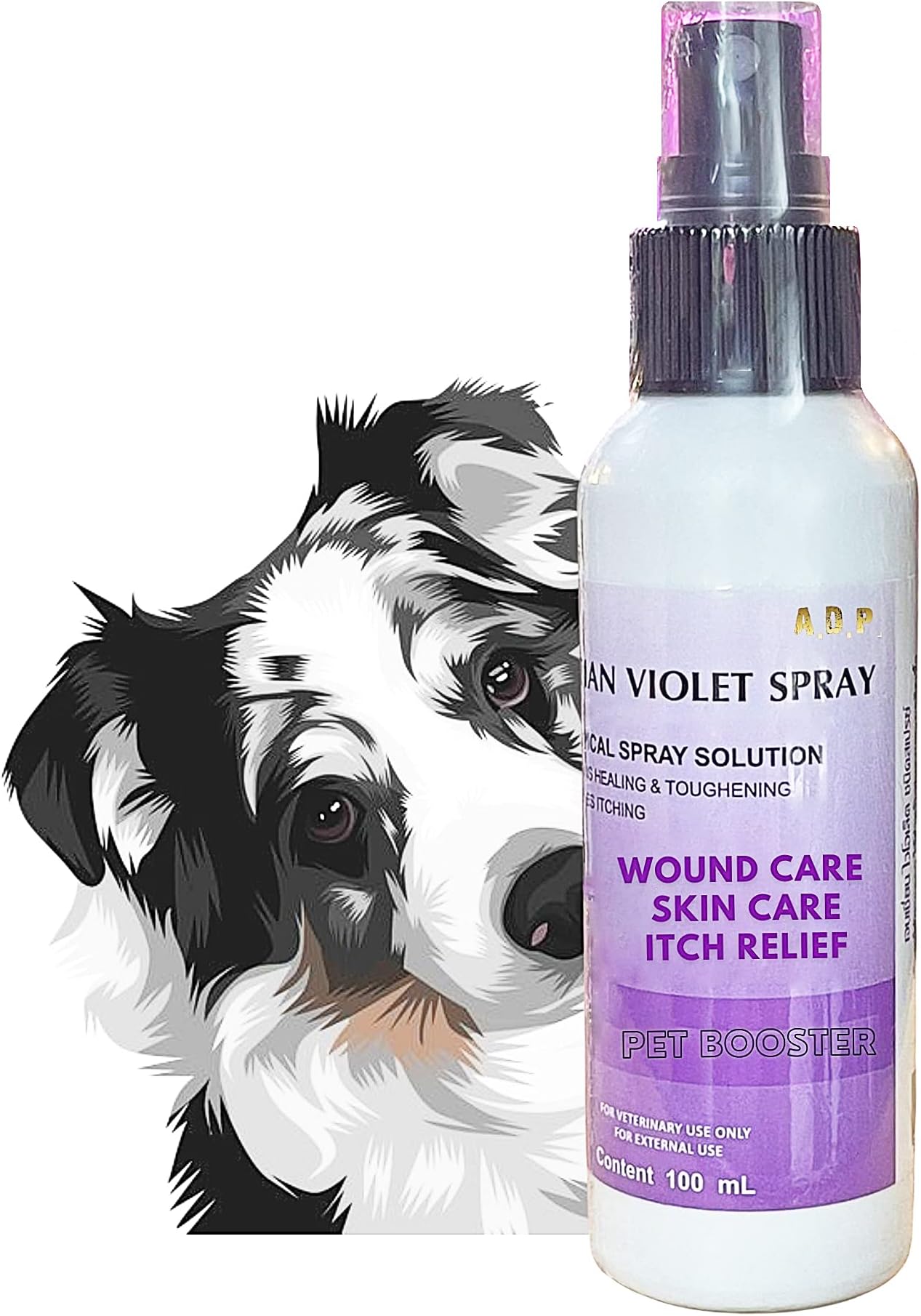 A.D.P. Gentian Violet Spray Solution 1% 100 ML