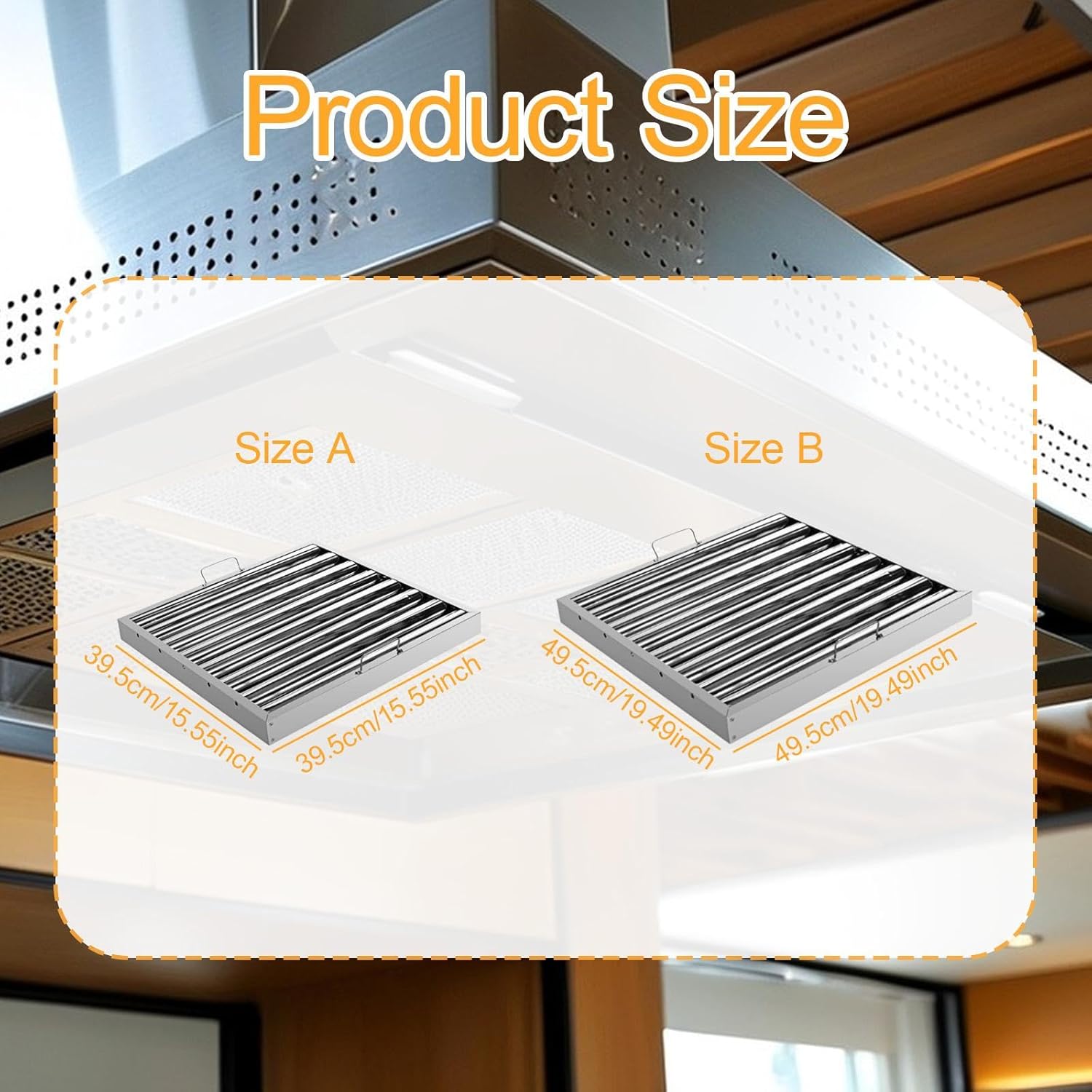 Range Hood Filter Accessories Parts Kitchen Tool Professional Easy to Use Extractor Hood Filter Kitchen Gadget for Restaurant- XL