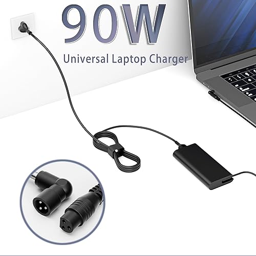 Miniatura 3 de Cargador universal de 90 W para portátil Dell HP Acer Asus Lenovo Toshiba Samsung Sony Fujitsu Gateway Notebook Ultrabook Chromebook Adaptador de CA