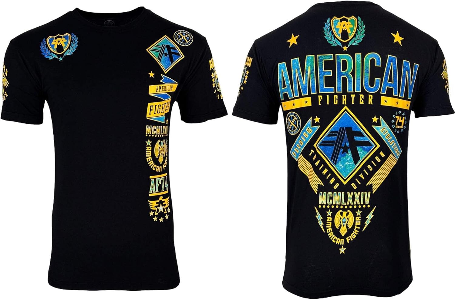 American Fighter Men's T-Shirt Lander Crew Neck Black