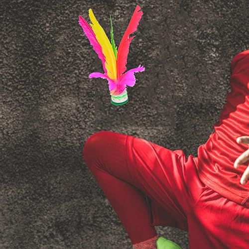 Miniatura 5 de Baitaihem Kick Shuttlecock chino Jianzi colorido pluma pie deportes al aire libre juego