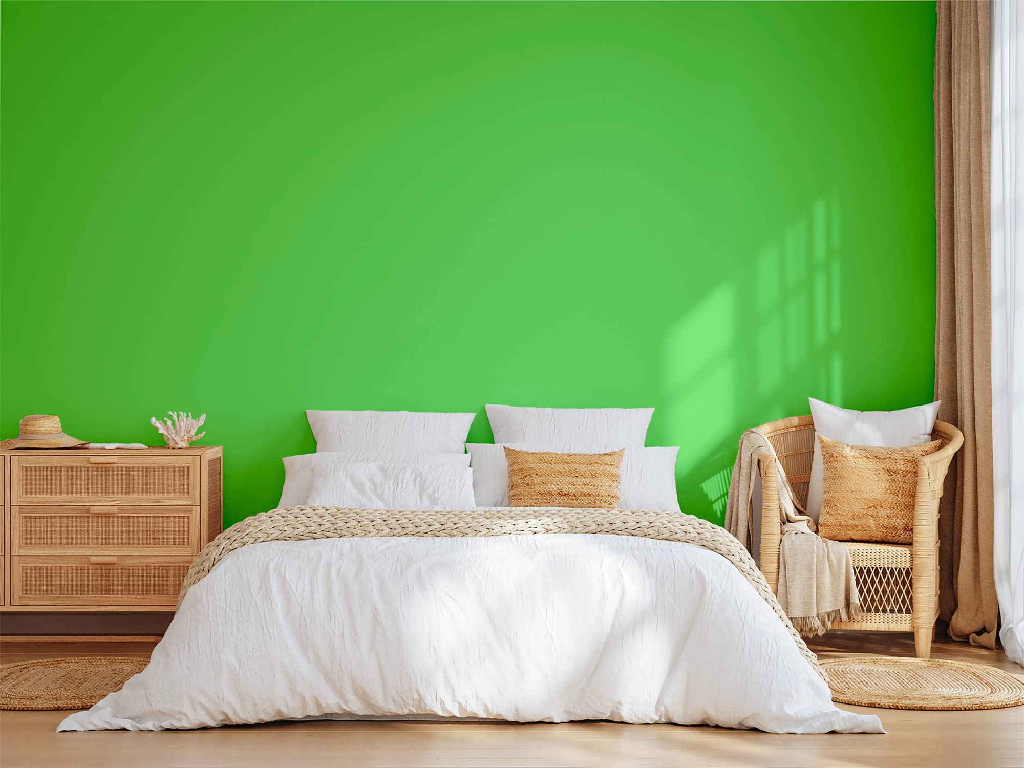 BOX DECO COULEURS Pittura murale naturale ecologica per interni aspetto opaco Natura - 2,5 L, Verde Pistacchio