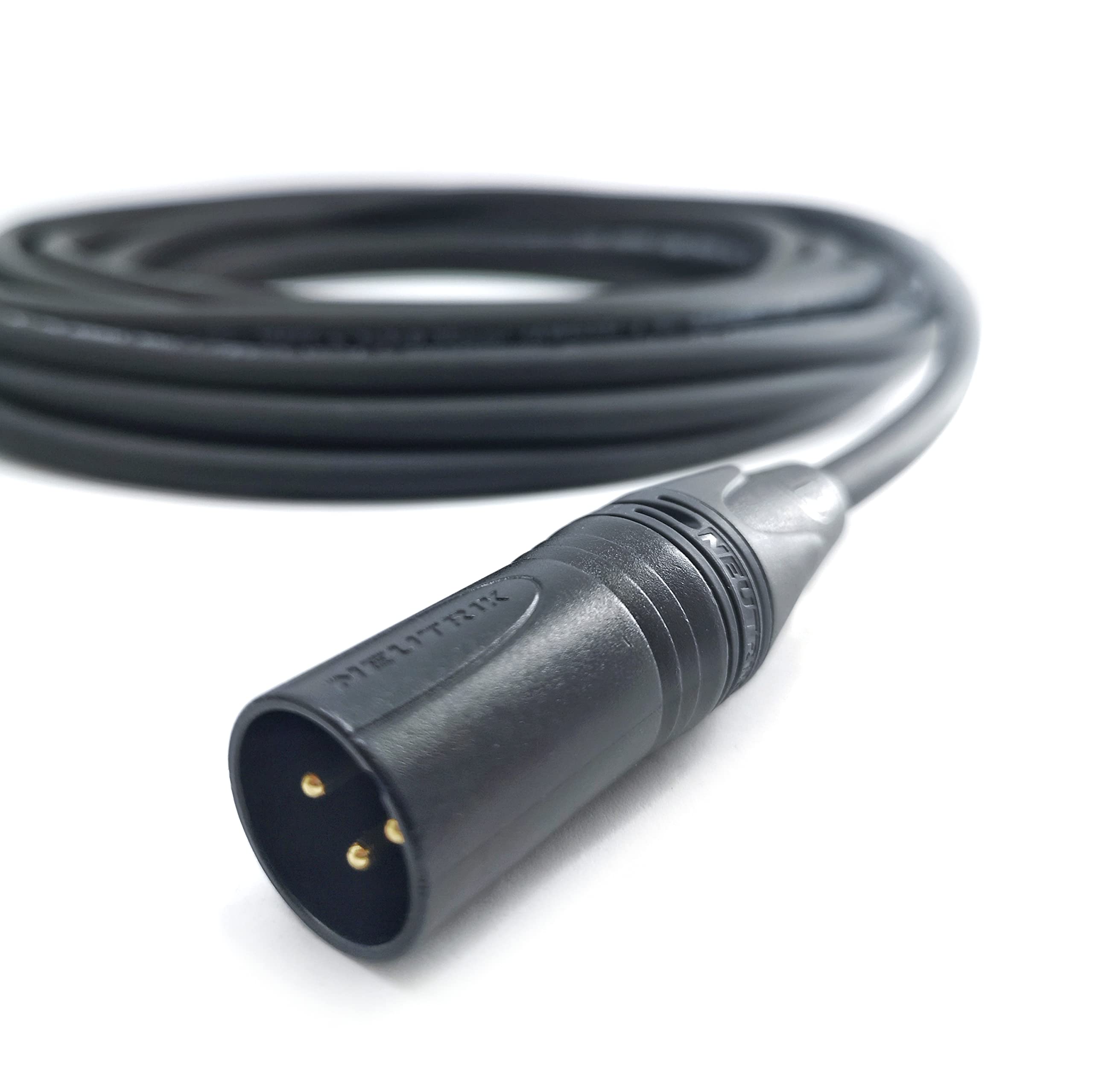 Cavo per microfono XLR a 3 poli altamente flessibile con SC-Source MKII 0,25 mm² NEUTRIK® XX maschio – SC-XLR-SRC-NC3XX-B-4000-SW – 131.23 ft