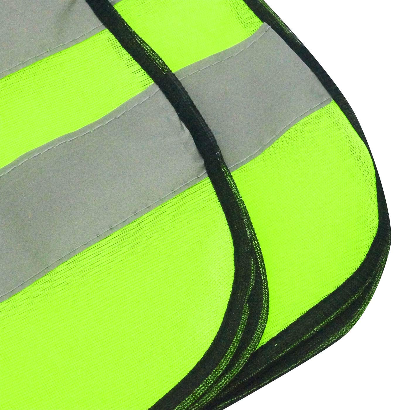 AIEOE Lote de 20 Chaleco de Seguridad Niño Niña Chaqueta de Alta Visibilidad sin Mangas Jóvenes Chaleco Reflectante Bicicleta Marcha Senderismo Excursión Amarillo Fluorescente