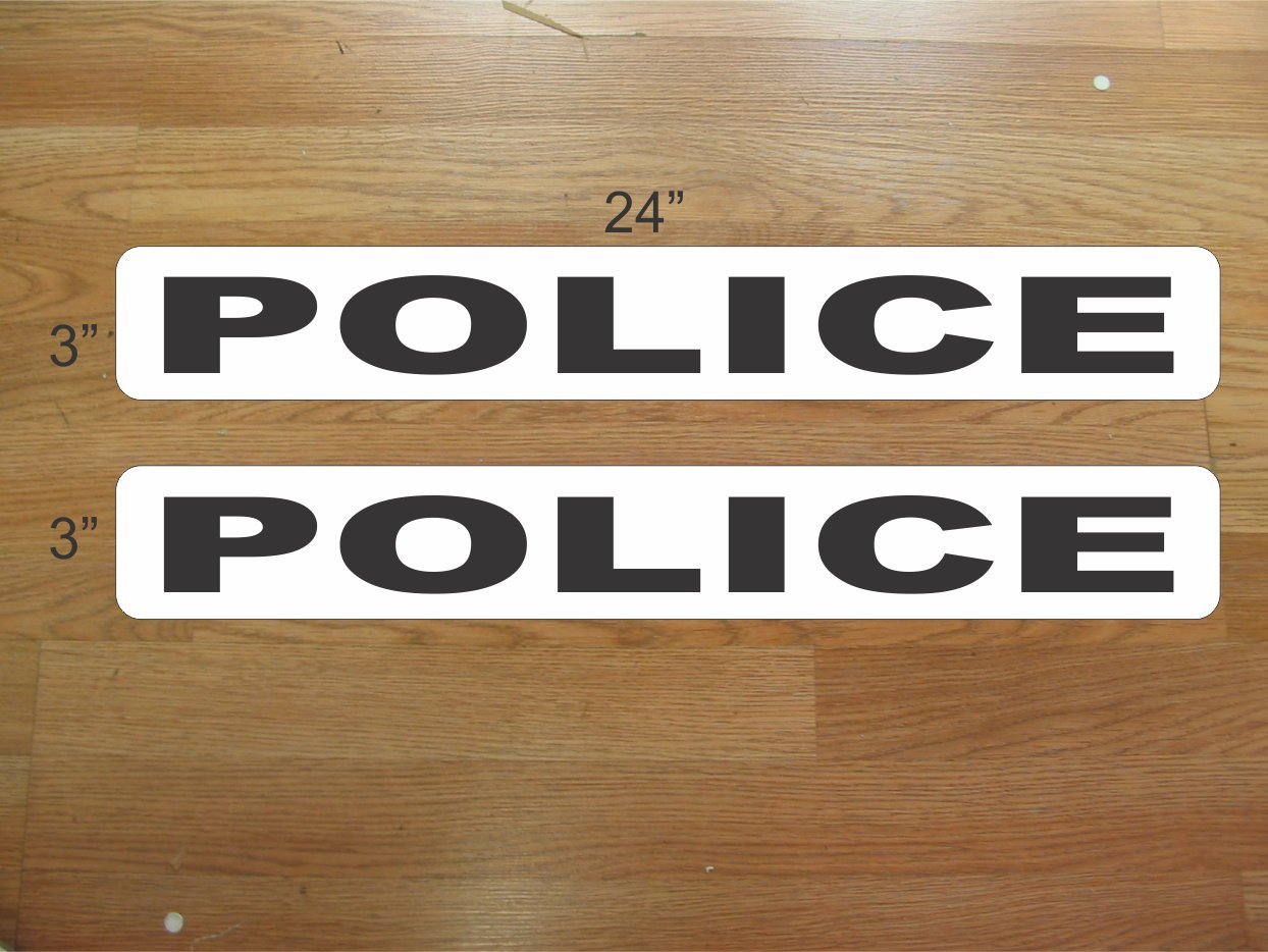 Police Magnetic signs to fit Car Tow Truck Van suv us dot Approved Size