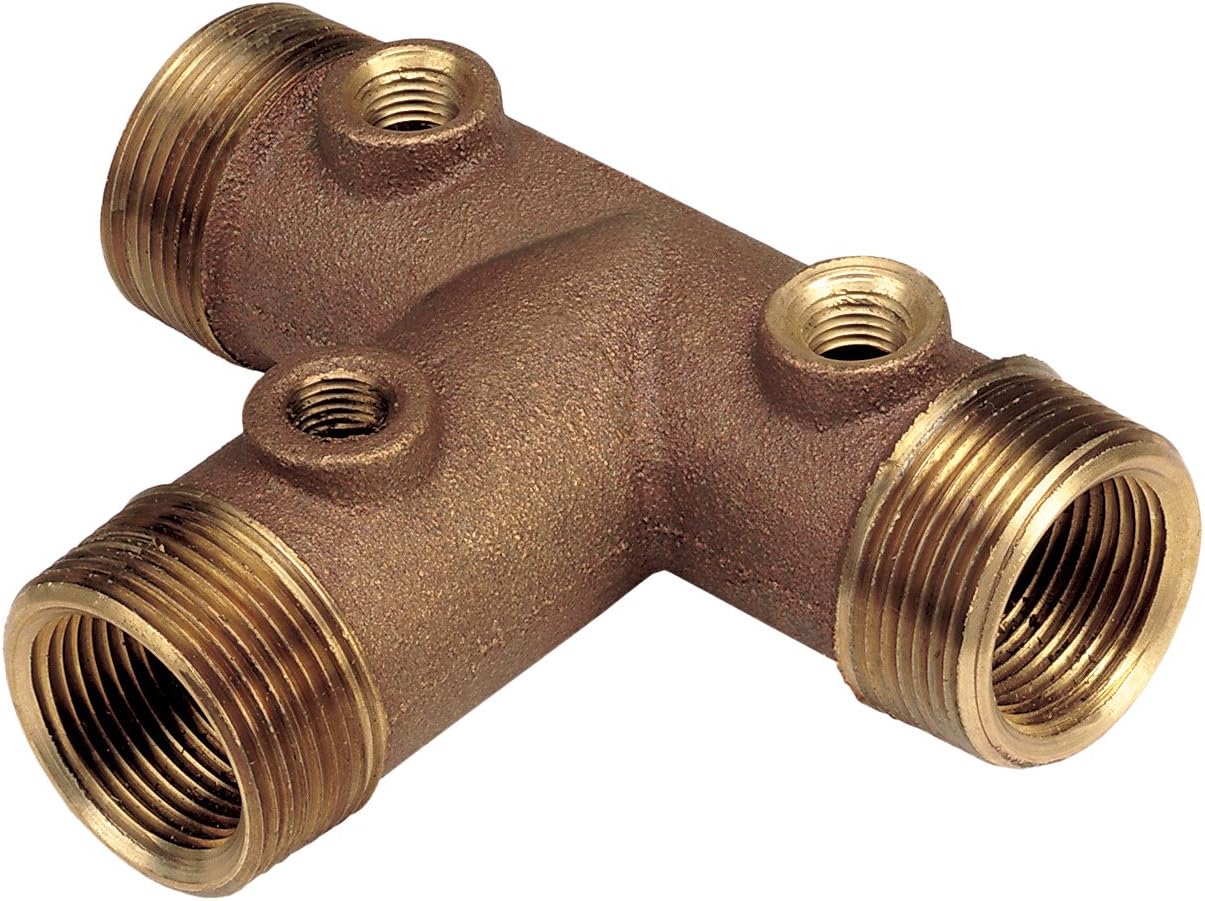 Parts2O TCU78-635DLF Well Brass Tank Tee