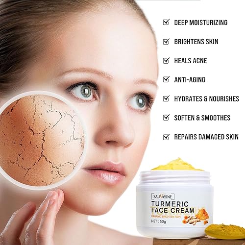 Miniatura 2 de Lanthome Crema facial de cúrcuma para el cuidado de la piel de la cara, crema antienvejecimiento, crema hidratante para la cara, reparación de la
