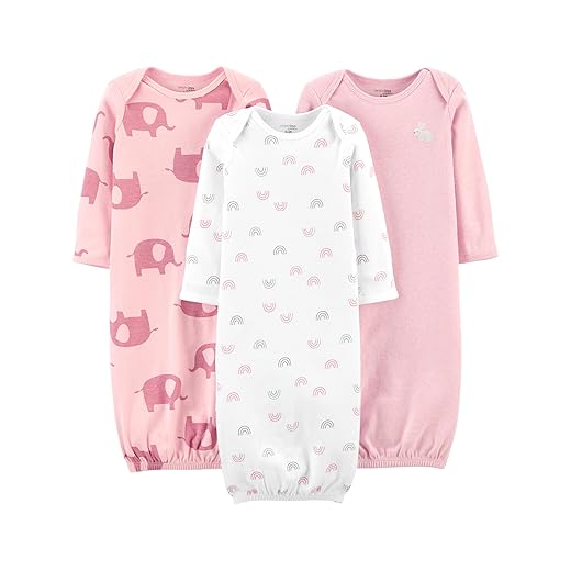 Simple Joys by Carter's baby-girls 3-pack Cotton Sleeper Gown