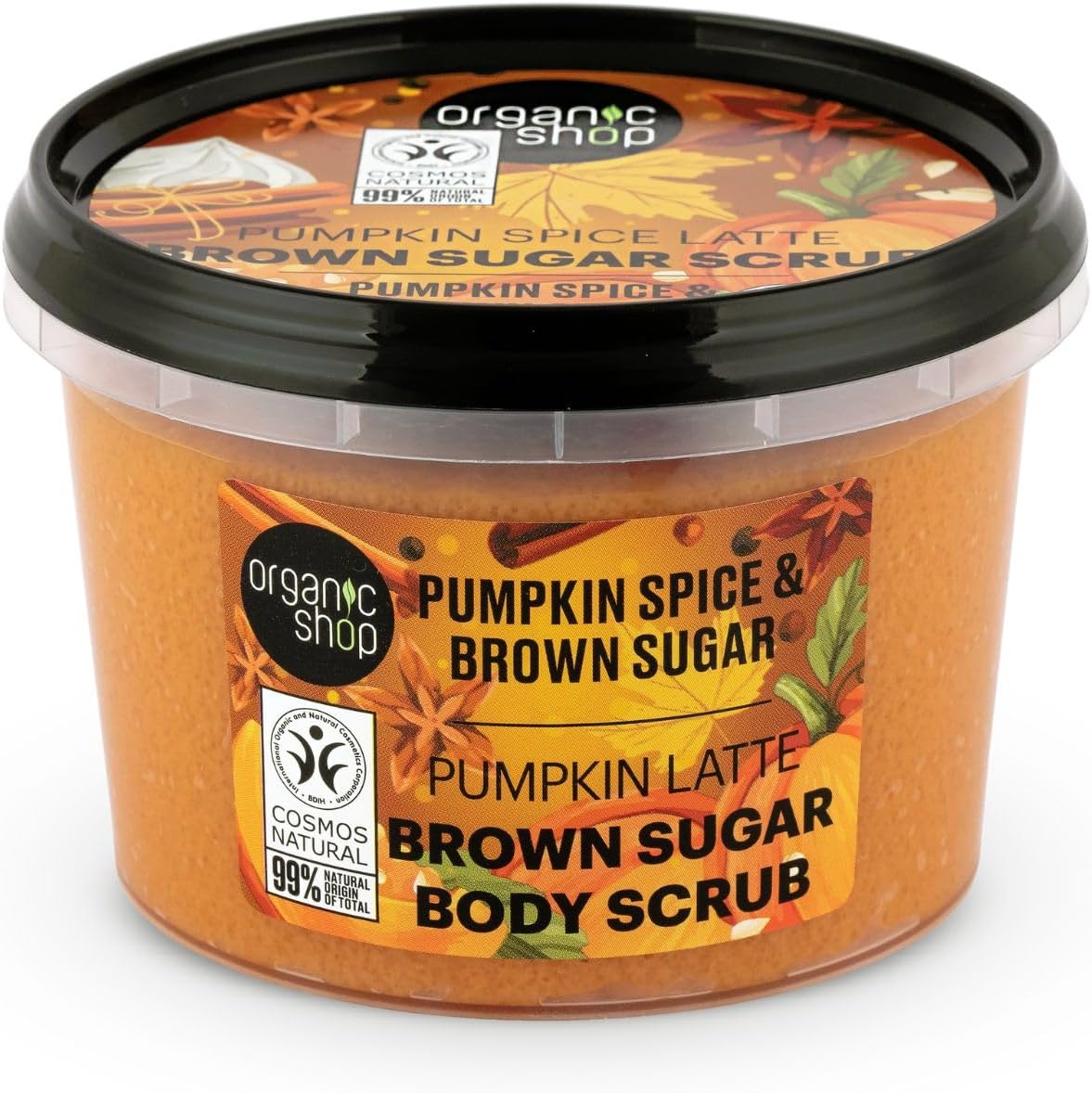 250ml Body Scrub Pumpkin Spice Latte Brown Sugar