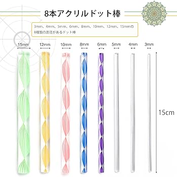 Amazon.co.jp: DanYun ドット絵道具 13本セット 曼荼羅 ペン