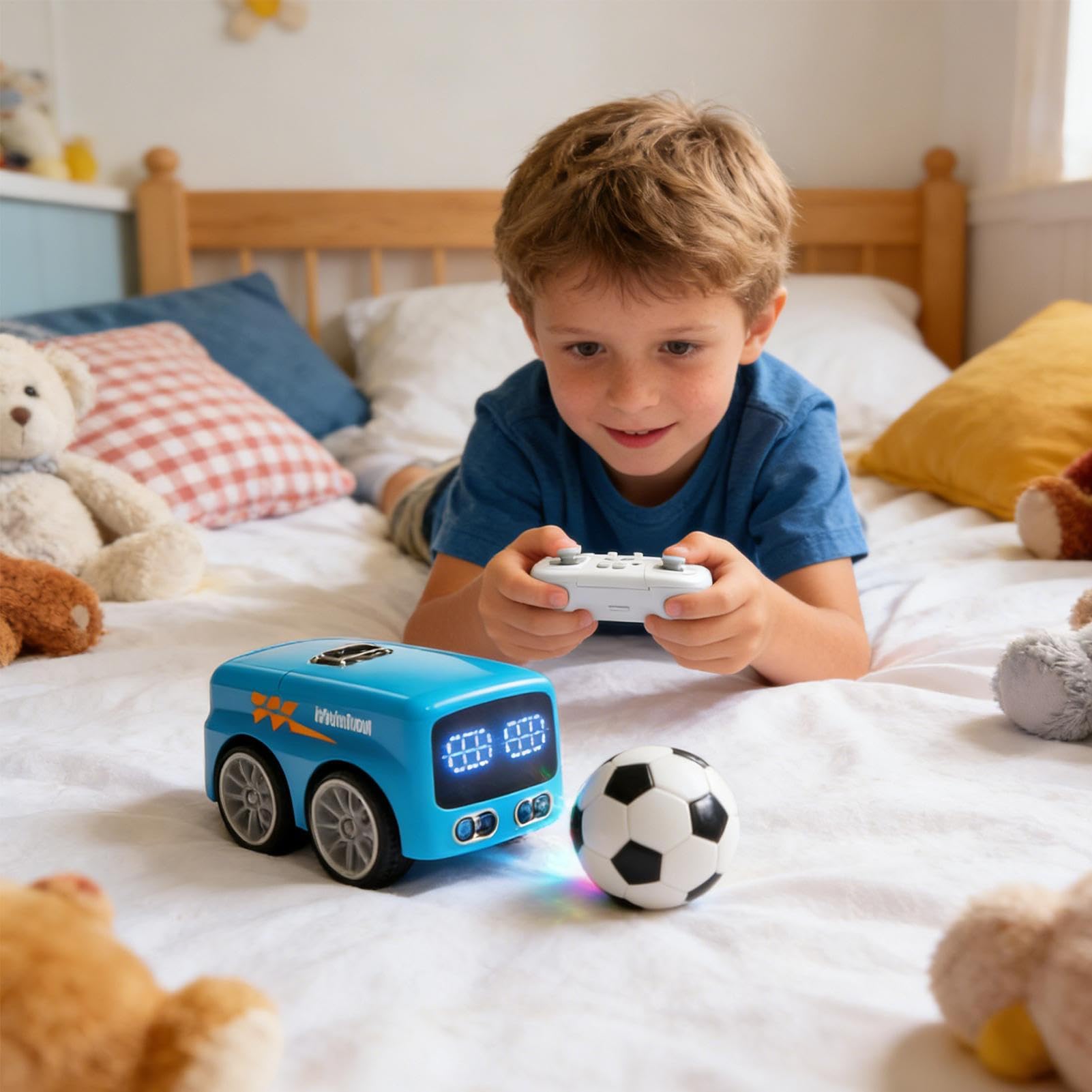Auto Mit Gestensteuerung Und Fernbedienung,Interaktiver Bus,RC Auto Mit Gestensteuerung Und Hindernisvermeidung | Für Kinder Mädchen 5 12 Jahre Geburtstag Zuhause Schule