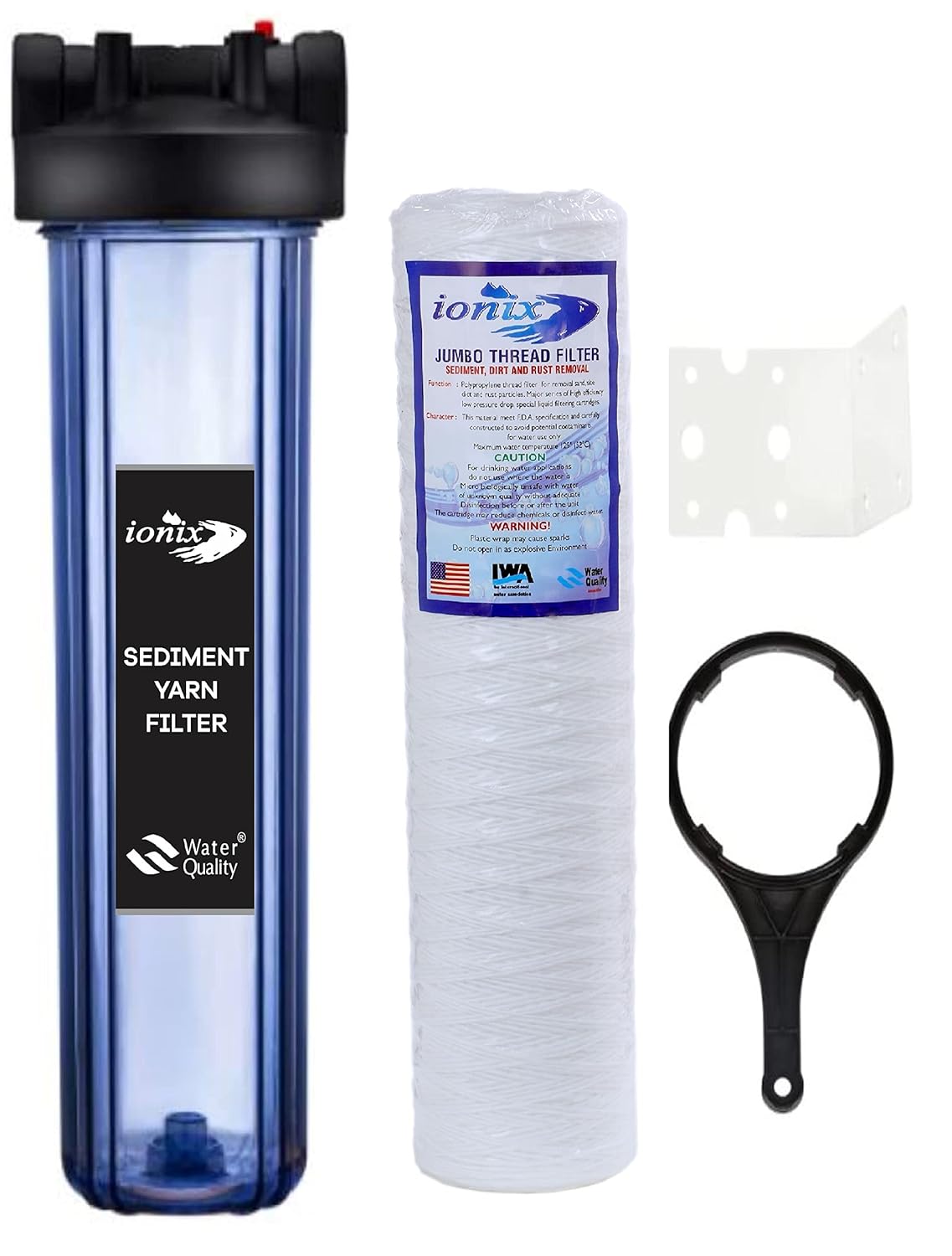 Ionix Clear transparent Cartridge Water filter for Overhead tank Keep