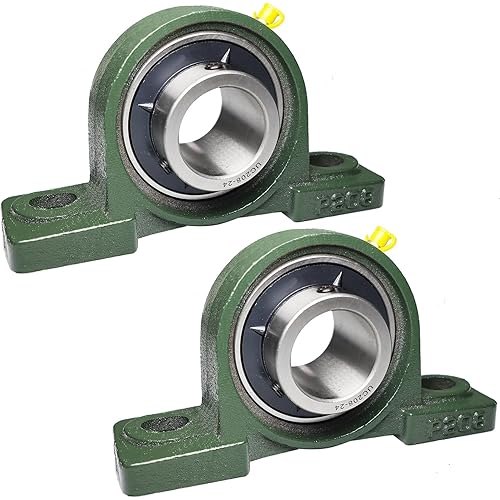 Miniatura 36 de UCP206-20 - Paquete de 2 rodamientos de bloque de almohada montados de 1-1/4 pulgadas, base de hierro fundido sólido, autoalineación (UCP206)