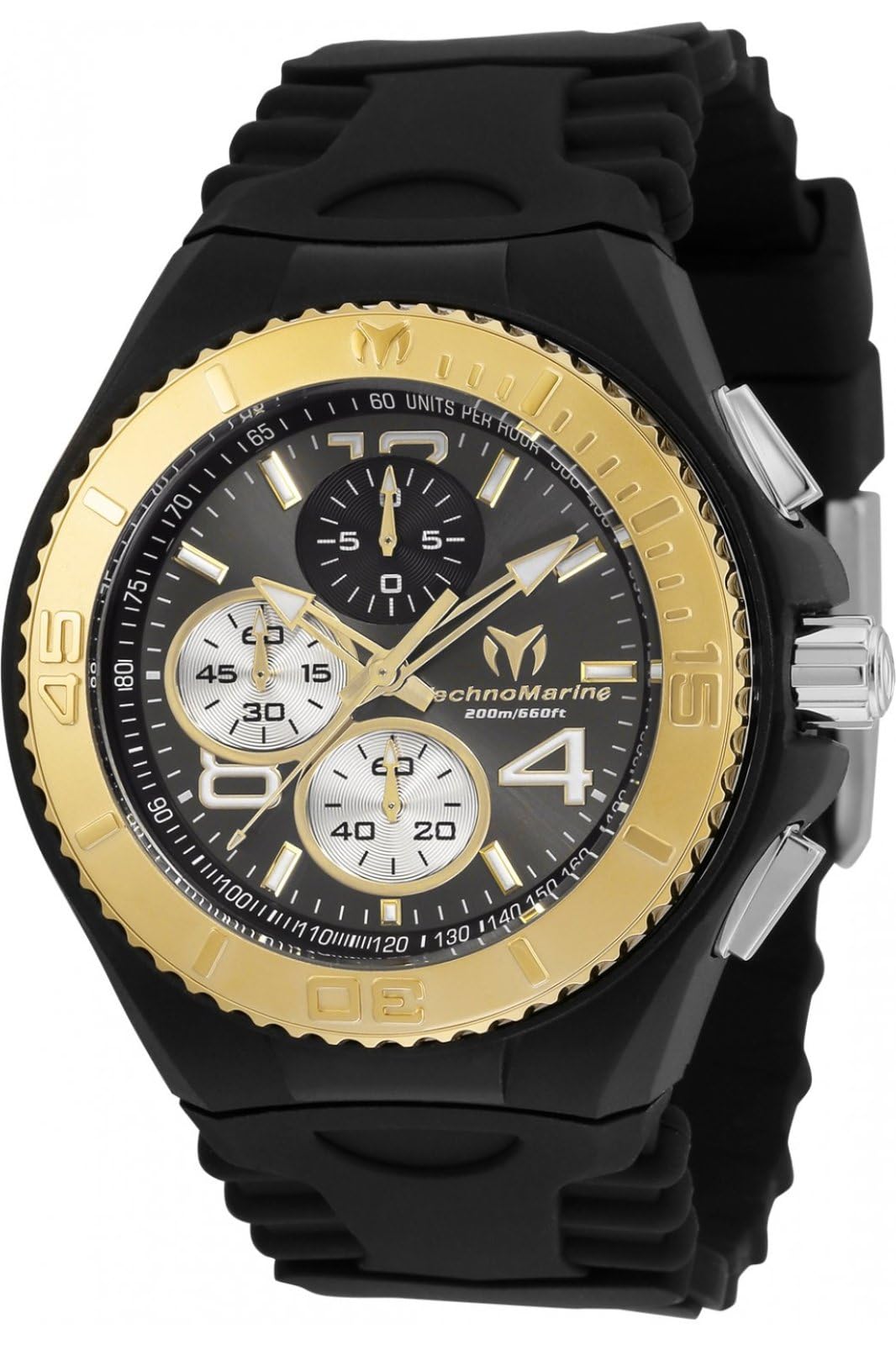 Technomarine Cruise TM-115149 Reloj para Hombre - Impermeable - Analógico - Movimiento Cuarzo - Acero Inoxidable con Esfera Gris - 46mm
