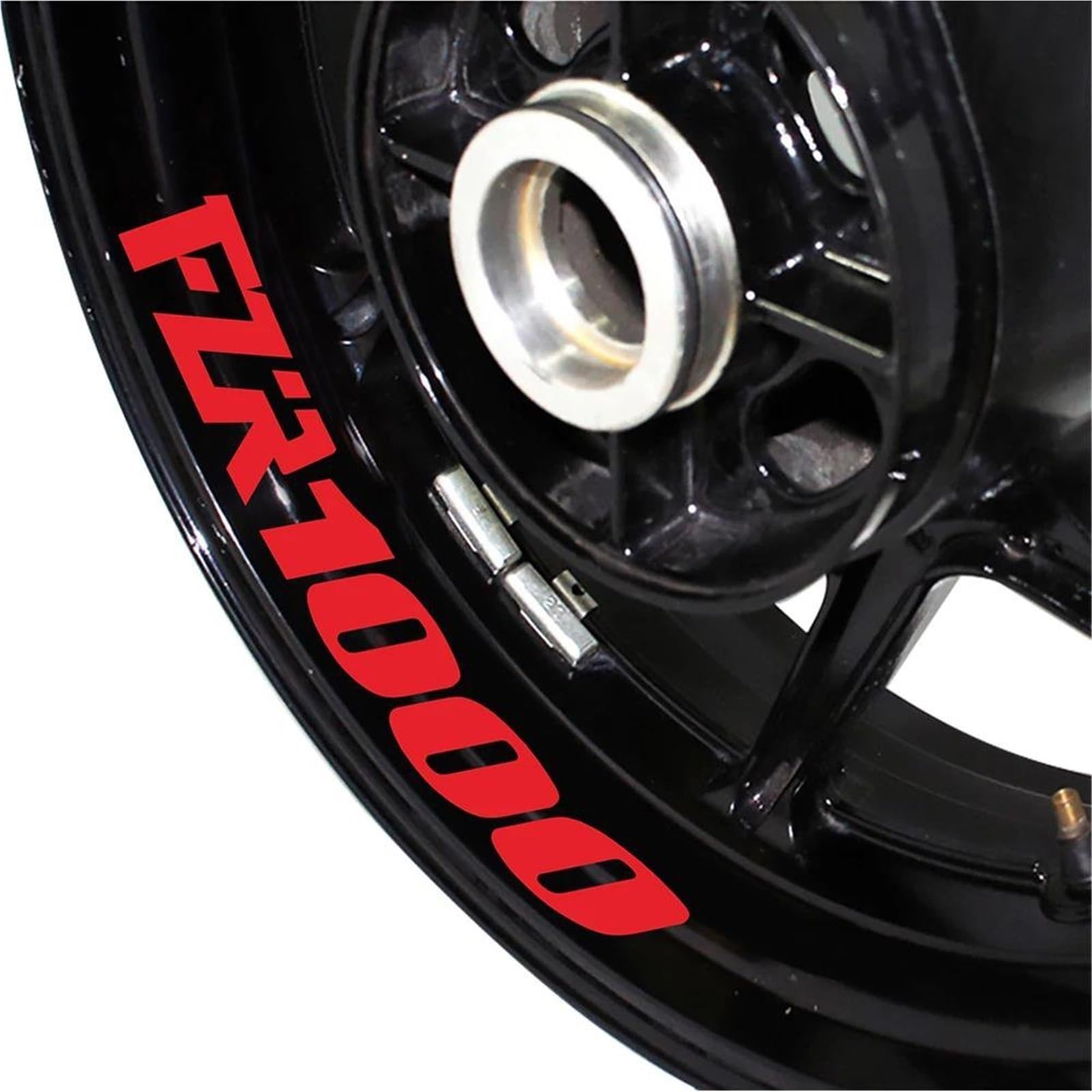 Motorcycle Reflective Wheel Stickers Rims Waterproof Decals for Yamaha FZR1000 Fzr 1000 Motorbike(Color6)
