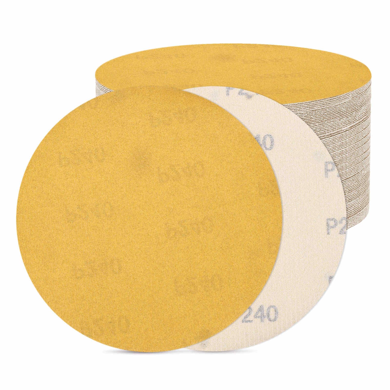 DTGN 203 mm 240 Grit Hook and Loop Sanding Disc, 50 Pcs