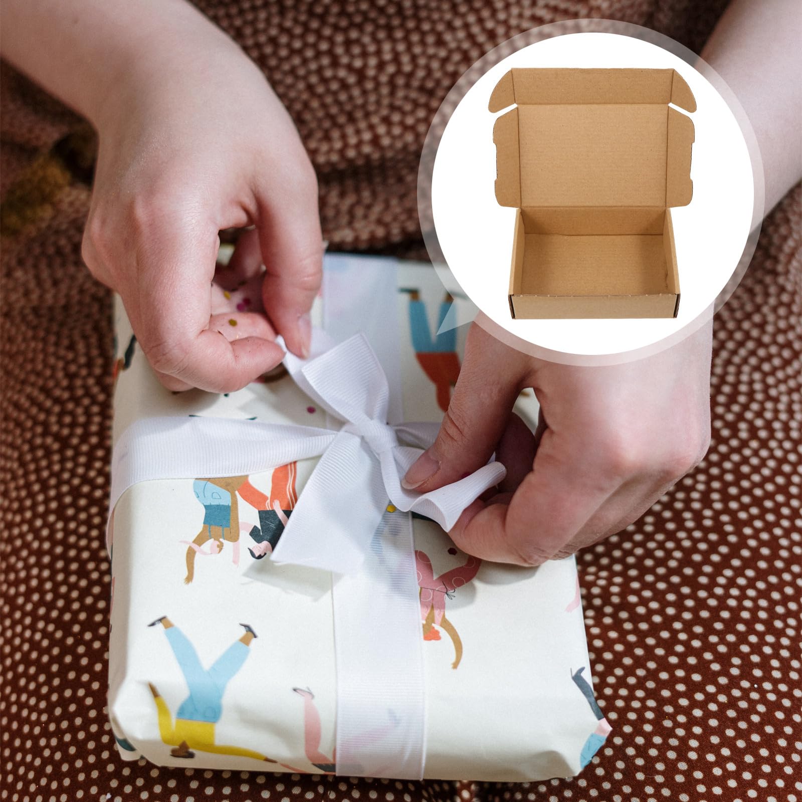 50 Scatole da Spedizione in Cartone Ondulato Beige Resistenti Agli Urti per Decorazioni Scuola e Trasloco, Scatole per Armadi e Porta Oggetti, Confezione da 50 Pezzi