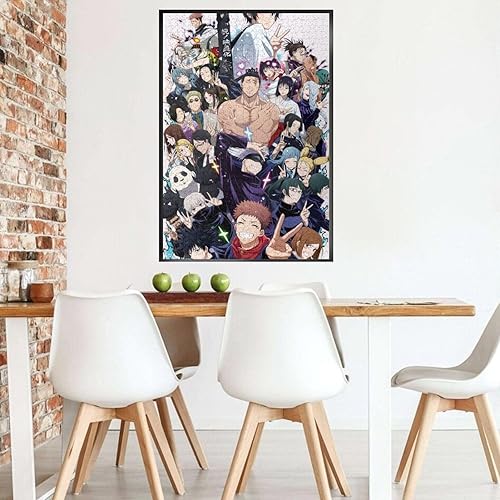 Miniatura 7 de Rompecabezas de anime para adultos, 1000 piezas, collage de madera, arte para adolescentes, 29.5 x 20 pulgadas