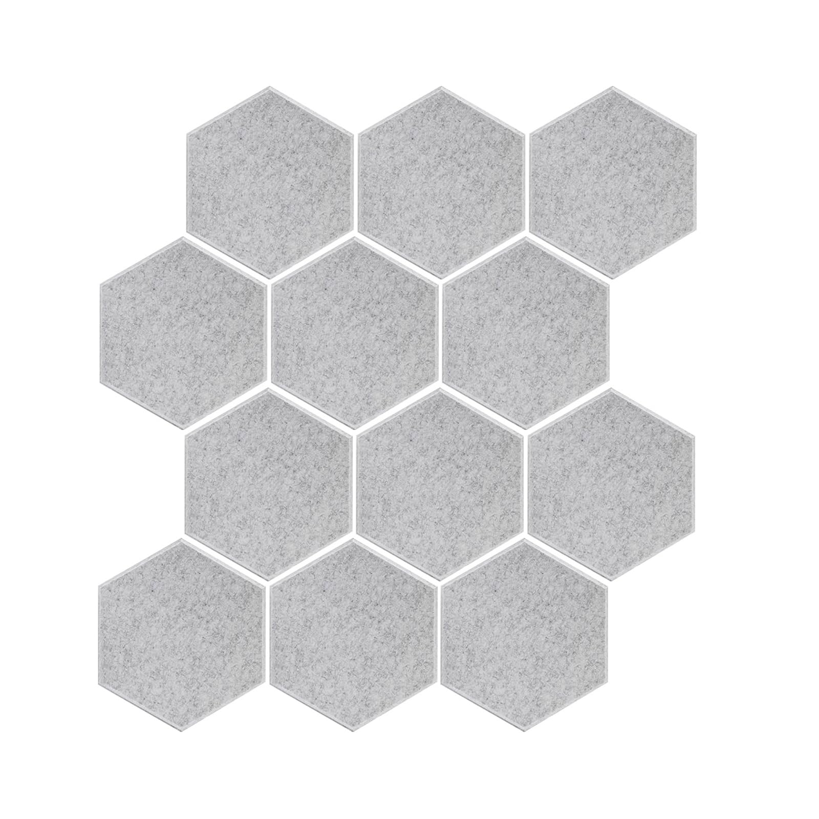 Buxuaaaa Of 12 Adhesive Acoustics Foam Panels Hexagonal Shape Soundproof Wall Panels Suitable for Recordings Studios Hexagonal Wall Tiles