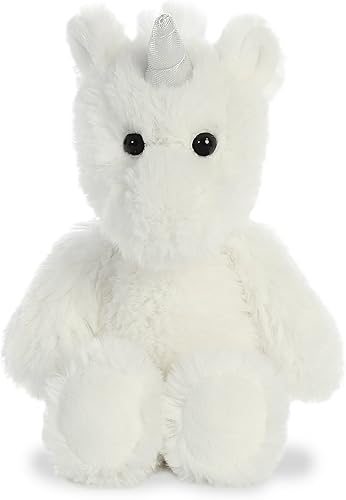 Aurora Playful Cuddly Friends - Animal de peluche de unicornio - Abrazos reconfortantes - Juego imaginativo - Blanco 8 pulgadas