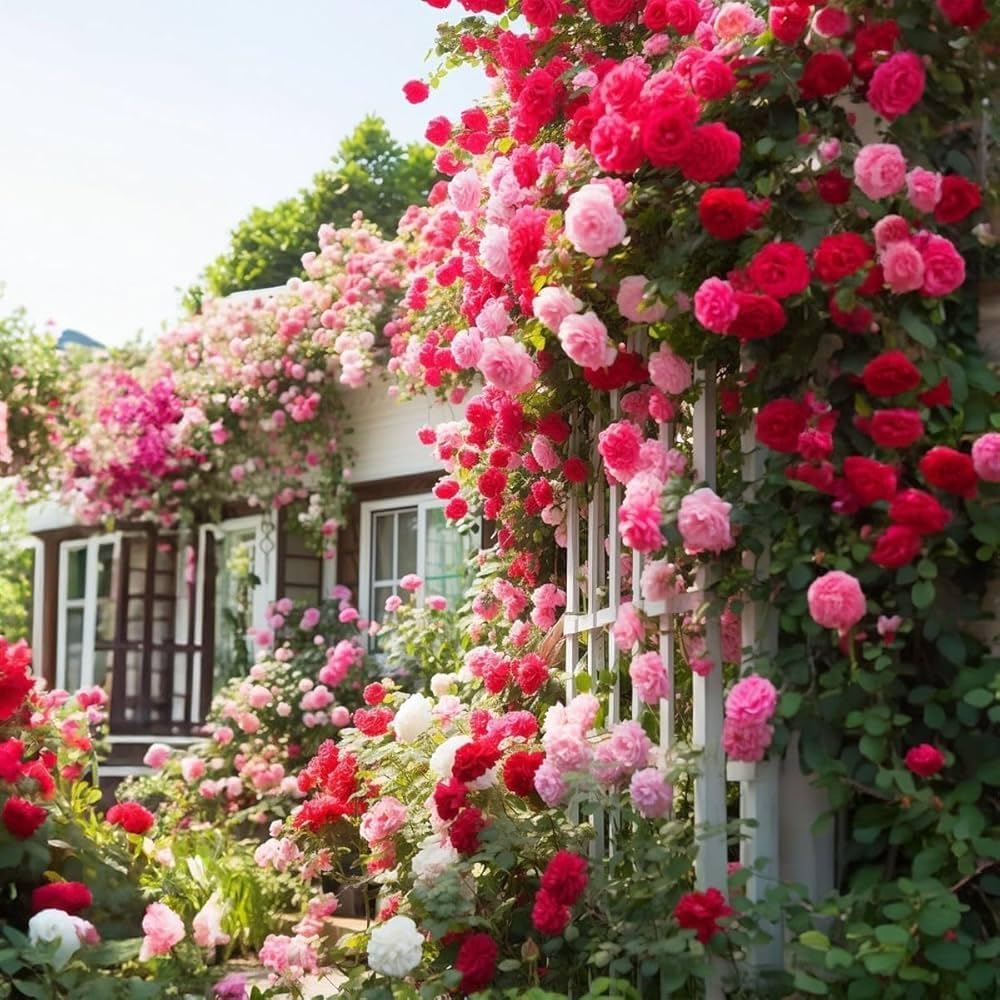 Multicolor Rose Seed||200 pice Healthy Rose Flowering Seed for Indoor/outdoorHome gardening||Decorative Flower of Garden||(Pack of-1) a_31