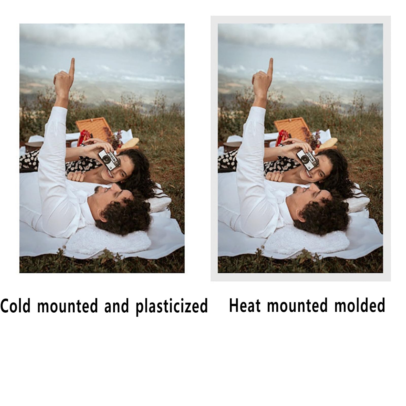 Laminatrice A3,plastificatrice a Caldo/Freddo con 4rulli Gomma Spessi, Laminazione su Un Solo/Due Lati E velocità Regolabile 0,3~3M/min,60S Completamento Rapido, Liscia Senza Pieghe, per Foto