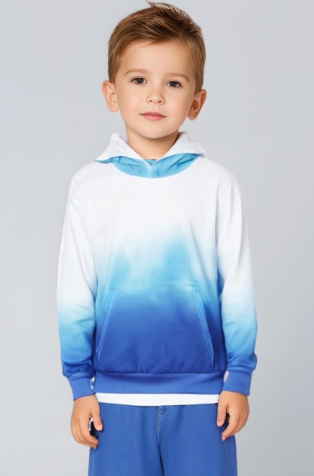 Little Boy Sweatshirt Pullover Long Sleeve Cute Kids Sweaters Shirt Crewneck Cotton Top Fall Oufits Winter Clothes