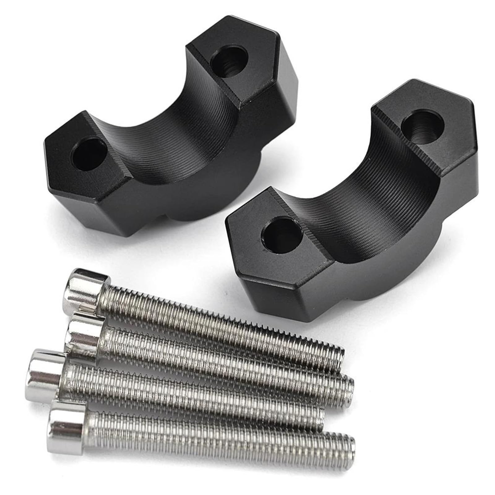 Elevadores De Manillar Para Moto BMW - F850GS, F900R, F900XR | Plata | 28mm | Alzas Para Viajes Largos