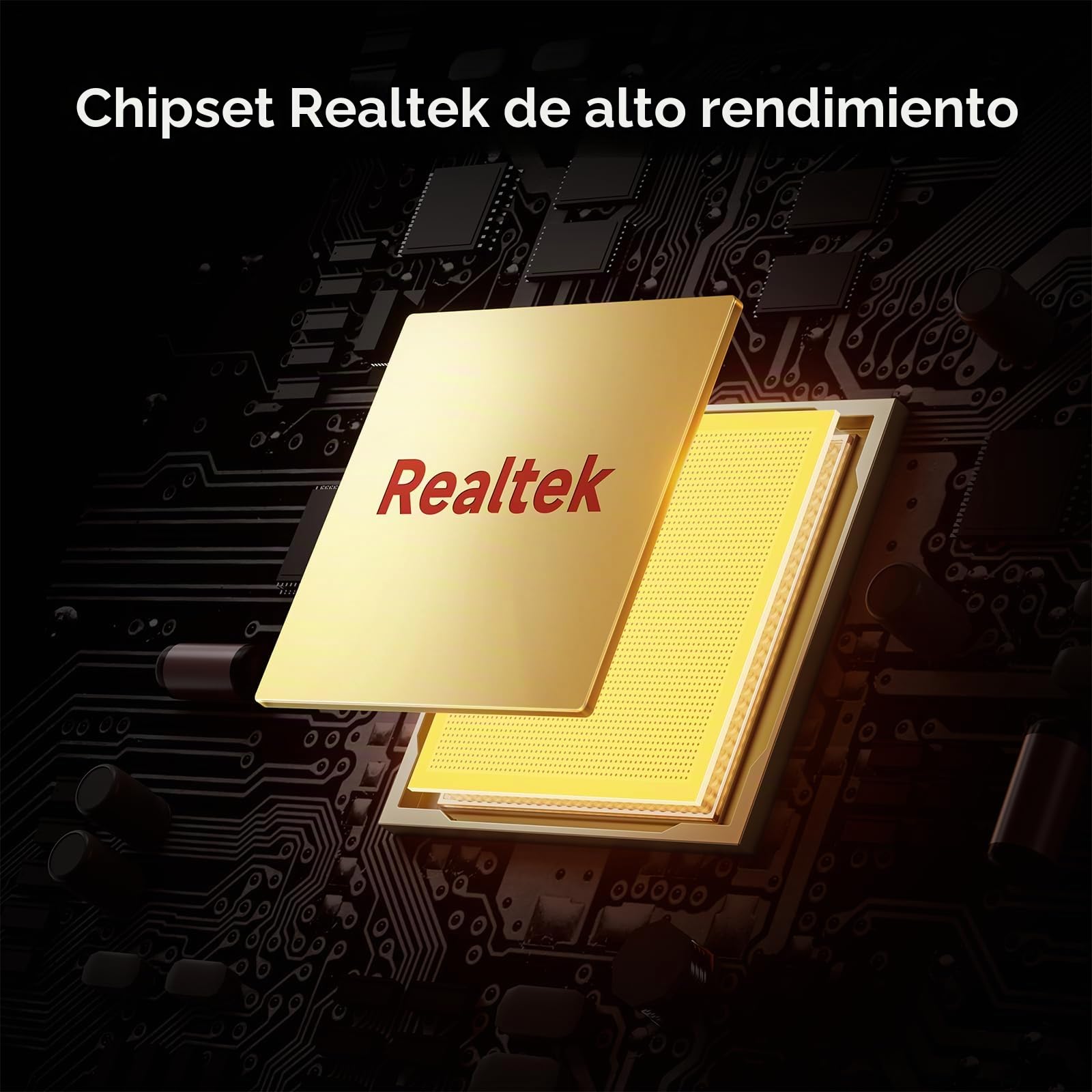 MCHOSE K7 - Ratón inalámbrico para juegos, estación de carga magnética RGB | 42000DPI, Sensor PAW3950, Dual 8K Polling, Ligero 59g, Inalámbrico BT/2.4G/Cableado, Batería 500mAh, PC/Mac, Negro-Oro