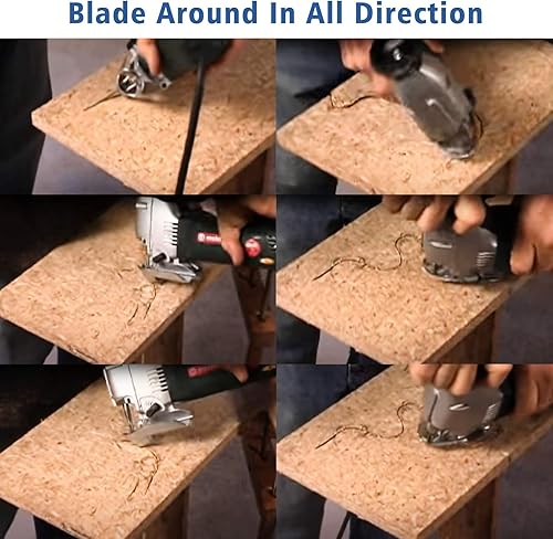 Miniatura 4 de Pie de afrontamiento para sierras de calar, herramienta de carpintería de alta eficiencia compatible con la mayoría de sierras de calar