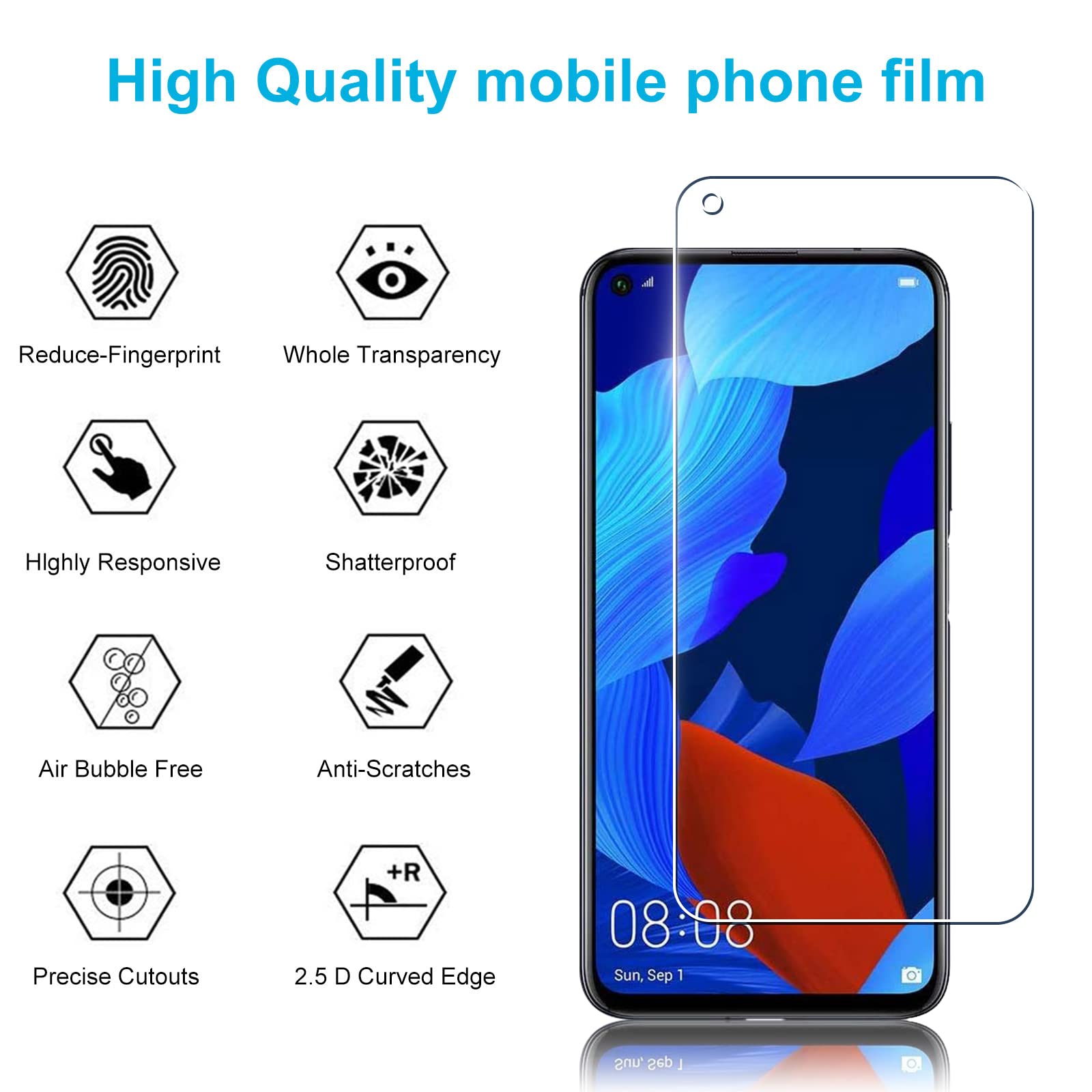 Protecteur D’écran Verre Trempé REY Pour Huawei Nova 13 Pro - 2 Pièces, Qualité 9H+, Anti-UV