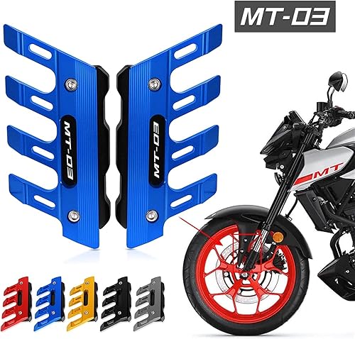 Miniatura 2 de ERUKEI Motorcycle Accessories Fall Protection Front Fender Side Protection Guard Mudguard Sliders CNC Aluminum for Yamaha MT03 MT-03 MT 03 Fender