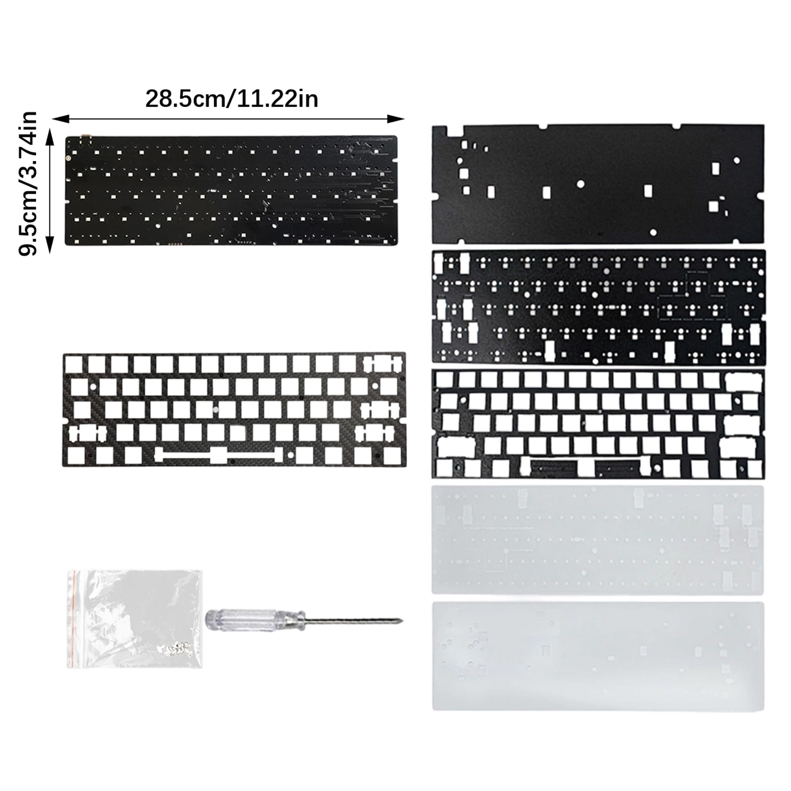 GH60 Layout PCB colore luce sotto accessori ricottura inclusi Competitive Gaming T Set tastiera meccanica