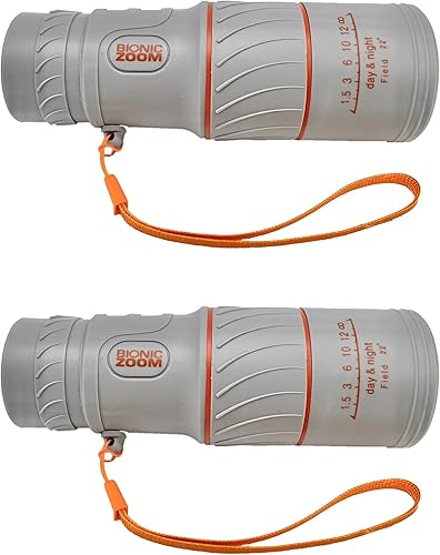 Paquete de 2 zoom biónico, potente alcance de mano con aumento de 8X, ideal para observación de aves, deportes, conciertos y más