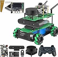 Vista 18 de Yahboom ROS2 Robot Lidar Mapeo Navegación Mecanum Wheel Python Programación Aprender Explorar Kit robótico Docker Adulto AI Robot APP Control remoto
